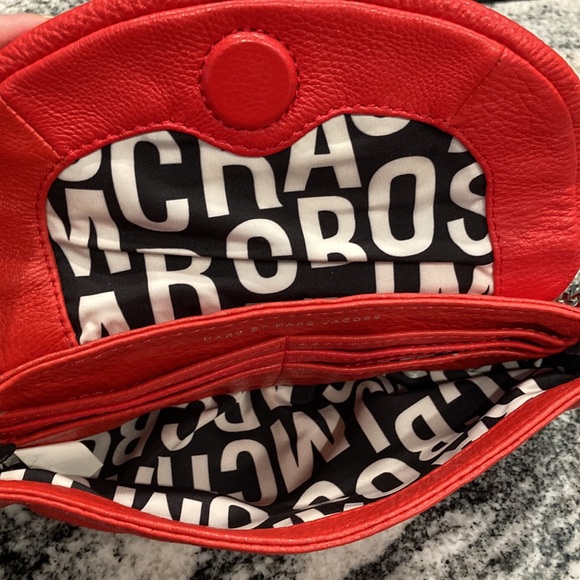 Marc‎ Jacobs Red Karlie Crossbody Handbag Purse chain strap Valentines Day - Picture 4 of 8